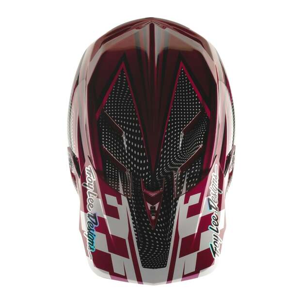 TLD HELMET D4 CARBON TROY LEE DESIGNS X SRAM RADIOSCAPE BLK / BERRY (13995500) 7