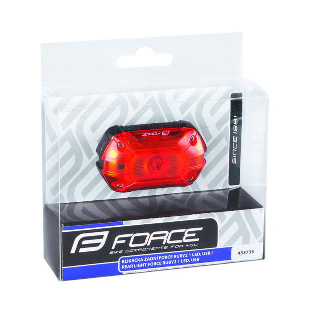 Galinis žibintas FORCE RUBY2 25L, 1LED USB 1
