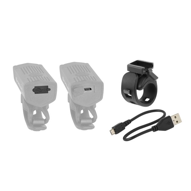 Žibintų komplektas FORCE Dot USB 2