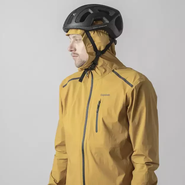 GripGrab EXPLR Waterproof Lightweight vyriška striukė | Mustard Yellow 5