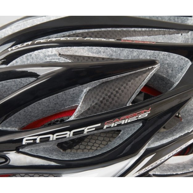 Šalmas FORCE Aries 58-62cm L-XL (juoda/balta) 1