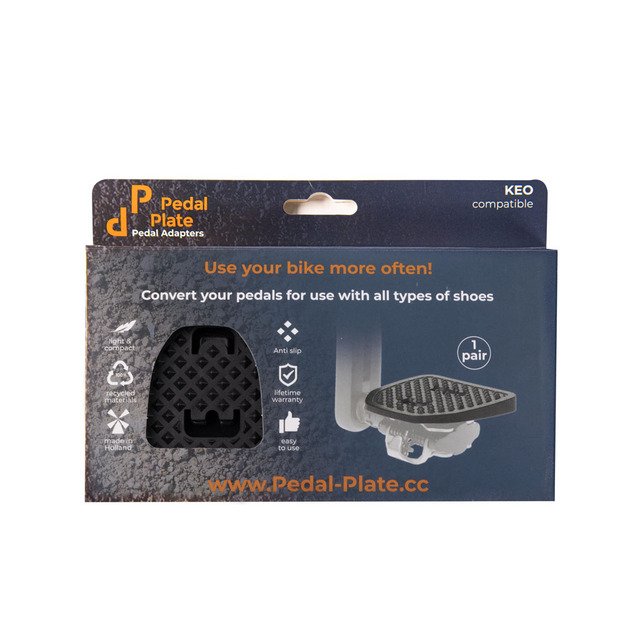 Pedalų adapteriai PEDAL PLATE 2.0 Shimano SPD, past., (juodi) 2