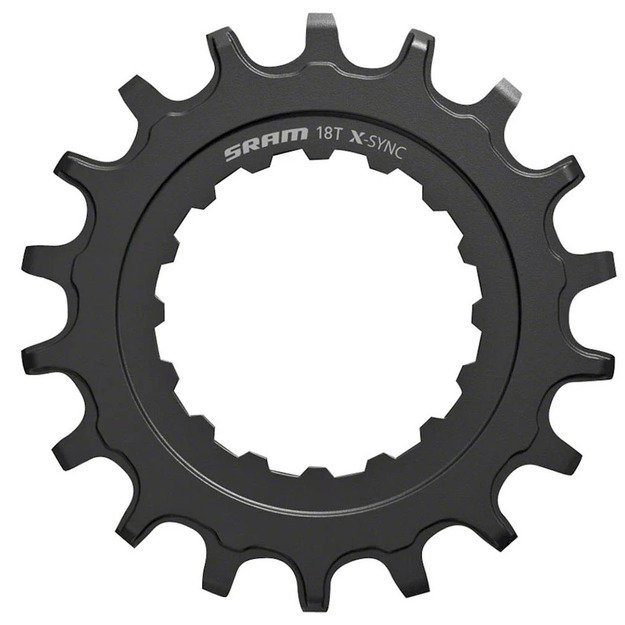 Žvaigždė priekinė SRAM Bosch 18T, plieninė (juoda) 