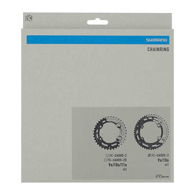 Priekinė žvaigždė Shimano CUES FC-U6000-2 // 46T, B.C.D.: 110 mm 1