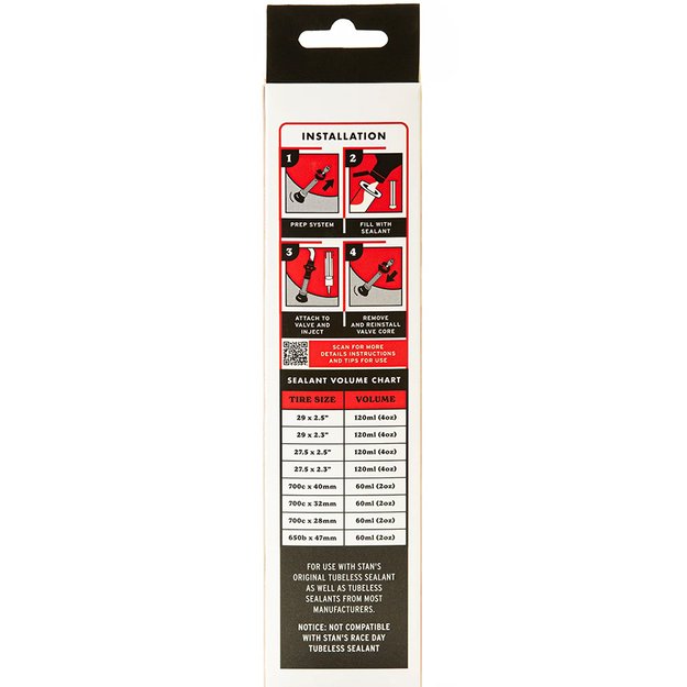 Švirkštas/aplikatorius bekamerinių padangų remontui Stan s NoTubes (150 ml) 2