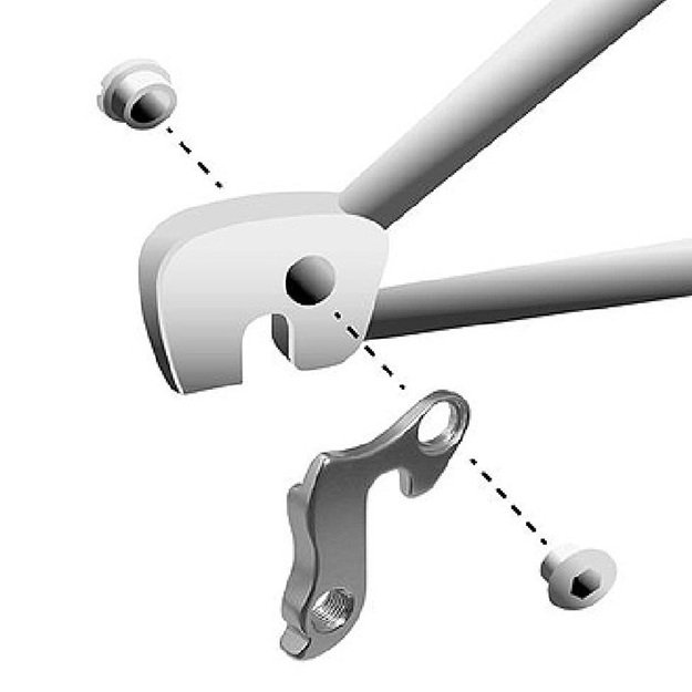 Auselė GH-011, su varžtu, sidabrinė (dešinė) 2