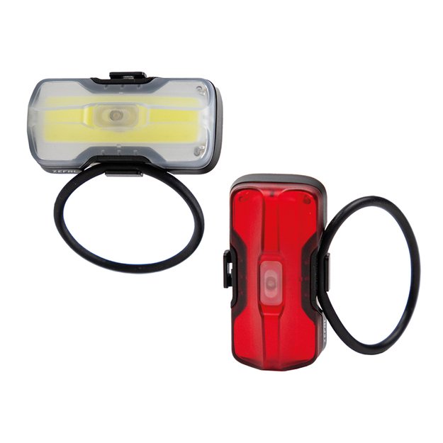 Žibintų komplektas Zefal Supervision F20 + R20 USB-C // priekinis + galinis (belaidžiai, baterijos)