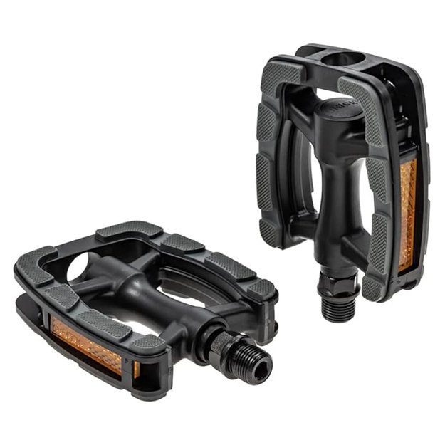 Pedalai Marwi SP-823 // su PP remais, 9/16 , 103 x 77,5 mm, aliuminiai (juodi)