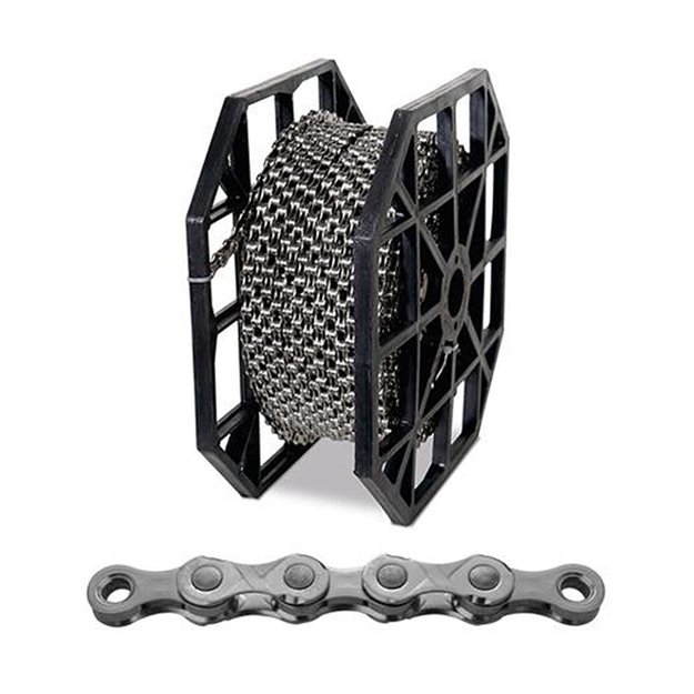 Grandinė KMC e11 EPT // 11 pavarų, E-Bike, 1/2 x 1 1/128, 5.65 mm, nerūdijanti // 50 metrų, 40 MissingLink sujungimų