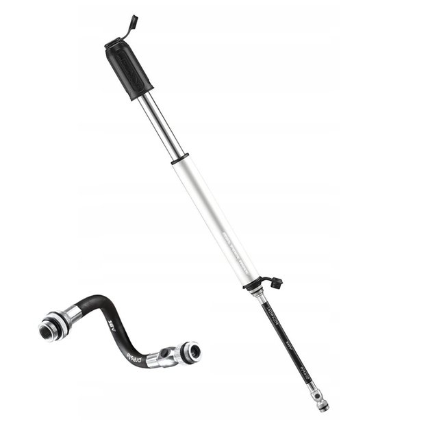 Rankinė mini pompa Lezyne HP Drive Medium // su lankstoma ABS Flex žarnele, 8,3 bar / 120 PSI 1