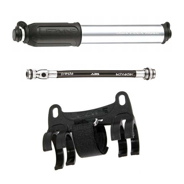 Rankinė mini pompa Lezyne HP Drive Medium // su lankstoma ABS Flex žarnele, 8,3 bar / 120 PSI 2