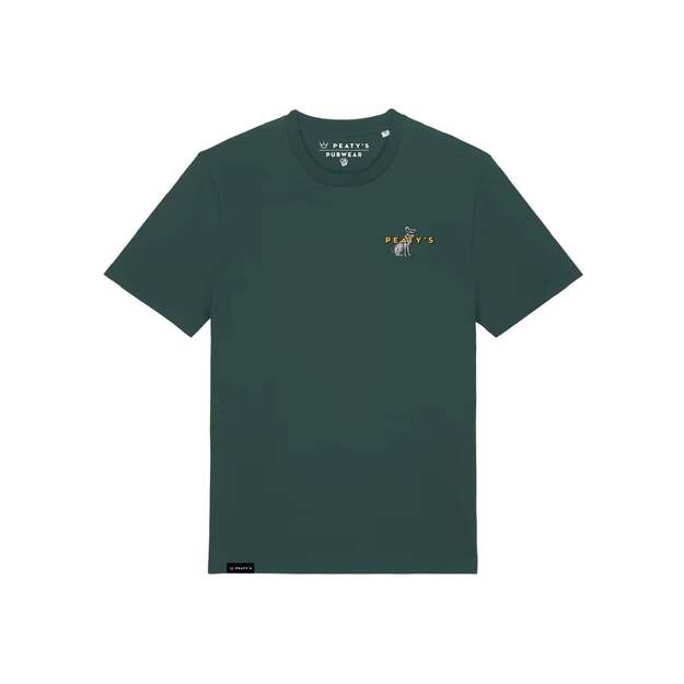 PEATY S PUBWEAR TRIKO S KR&Aacute;TK&Yacute;M RUK&Aacute;VEM SUPERDOG / GLAZED GREEN (PPW-25-TEE-SUP-GLG)