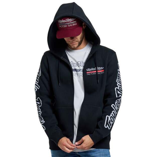 TLD ZIP UP HOODIE FACTORY RACING BLACK / RED (73066900) 3