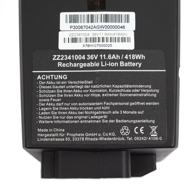 Elektrinio variklio akumuliatorius AEG 36V 11,6Ah 418Wh 5