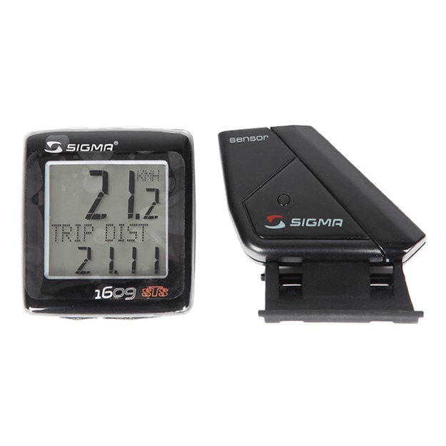 Dviračio kompiuteris Sigma BC 1609 STS Cadence // belaidis, 16 funkc. (juoda/sidarbinė) 1