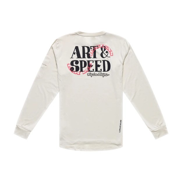 TLD LONG SLEEVE JERSEY RUCKUS RIDE TEE ART & SPEED PUMICE (37100401) 1