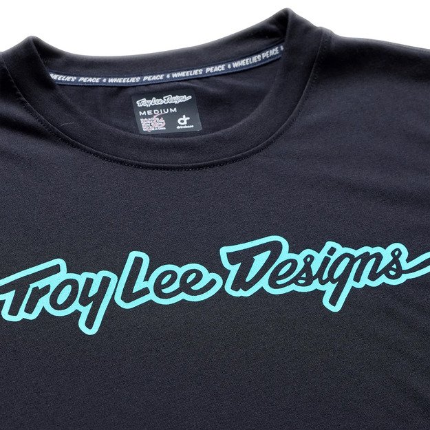 TLD SHORT SLEEVE JERSEY SKYLINE RIDE TEE SIGNATURE BLACK / REAL TEAL (38207202) 2