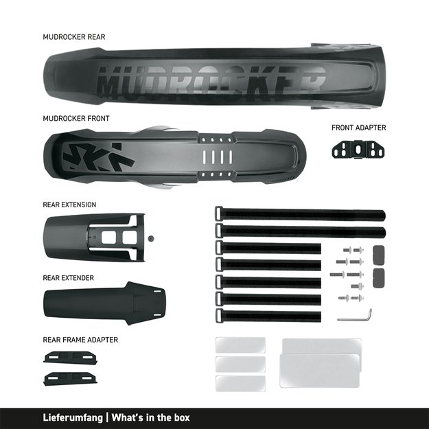 Purvasaugių komplektas SKS Mudrocker Set // 27.5-29  (juoda) 2