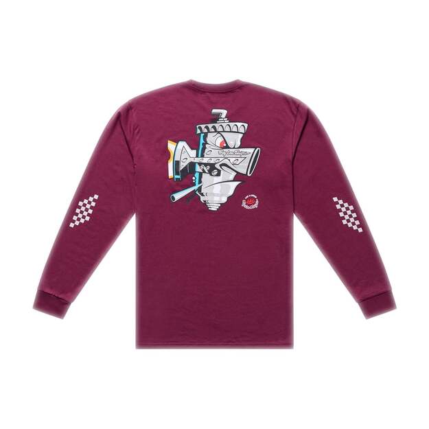 TLD LONG SLEEVE TEE CARB CLUB SANGRIA (72973701) 1