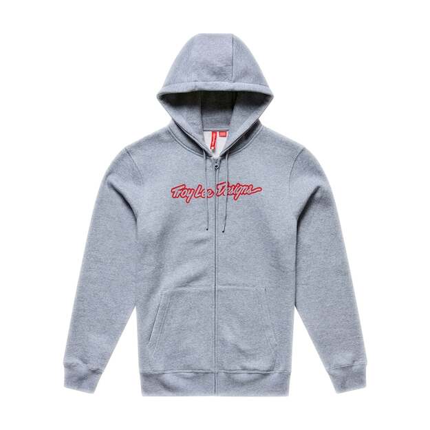 TLD ZIP UP HOODIE SIGNATURE GRAY HEATHER / RED (73091702)