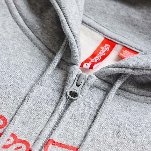 TLD ZIP UP HOODIE SIGNATURE GRAY HEATHER / RED (73091702) 3