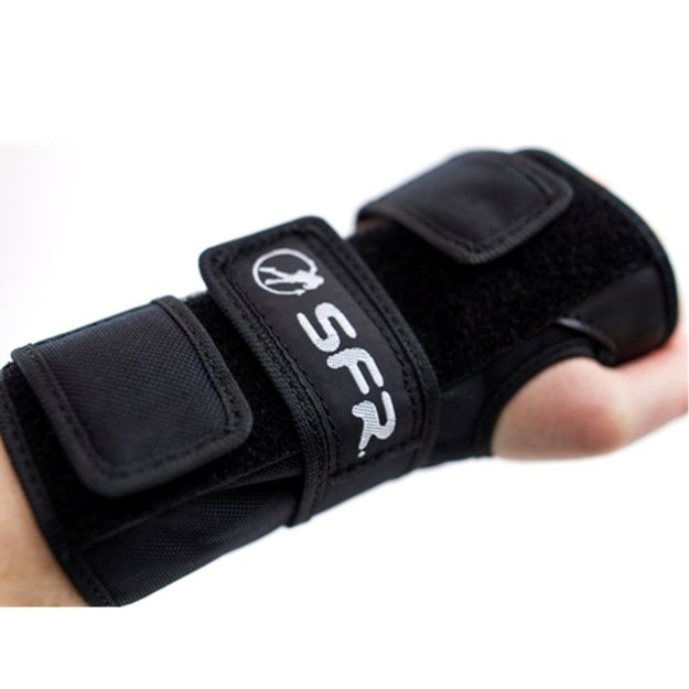 Vaiki&scaron;kos apsaugos keliams, alkūnėms ir delnams SFR YOUTH RAMP TRIPPLE PAD SET S (juodos) 3