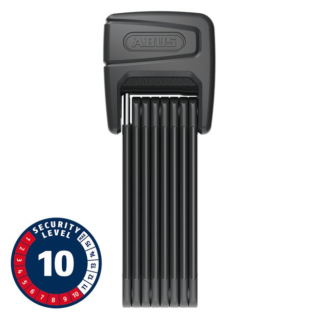 Spyna ABUS BORDO&trade; One 6000A/120 // su signalizacija, sulankstoma, Bluetooth&reg; užraktas, 120 cm (juoda)