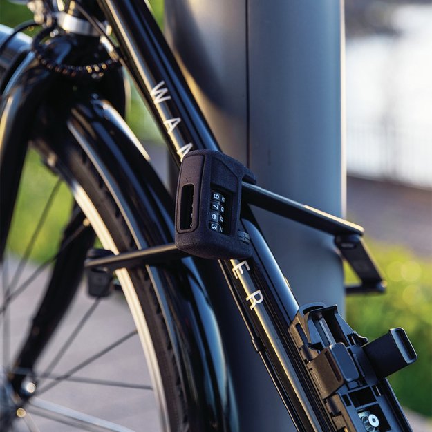 Spyna ABUS BORDO&trade; Combo 6000C/90 Black SH // sulankstoma, 90 cm (juoda)