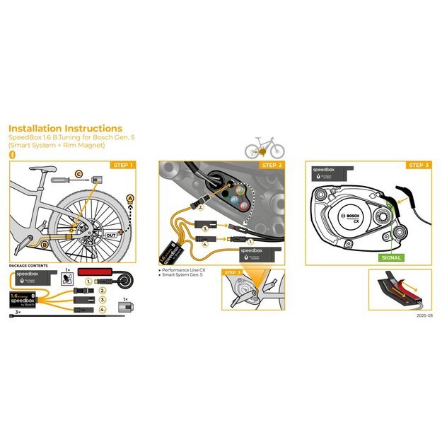 SpeedBox 1.6 B Tuning čipas Bosch varikliams (Smart System Gen.5 + Rim Magnet)