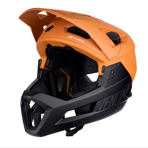 Downhill &scaron;almas FORCE VENOM // dydis: L/XL (58-61 cm) (oranžinė/juoda)