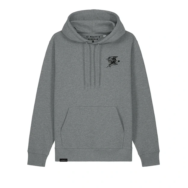 PEATY S PUBWEAR HOODY - DESCEND / MID HEATHER GREY (PPW-26-HDY-DSND-MHG)