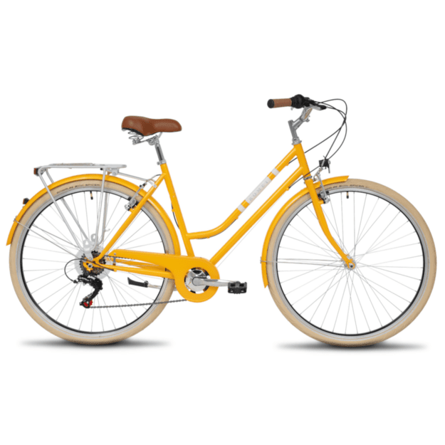 Dviratis ROMET Vintage Classic 1.0 D, geltonas
