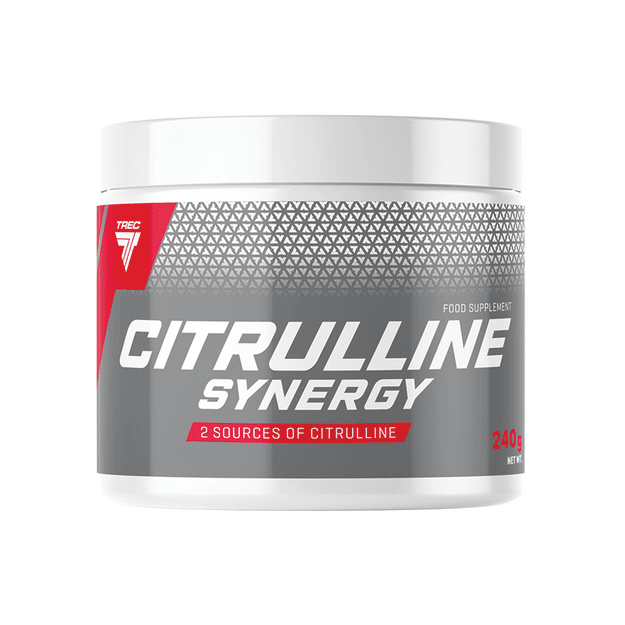 Neproteinogeninė aminorūg&scaron;tis TREC CITRULLINE SYNERGY ARBŪZAS-OBUOLIS 240 g