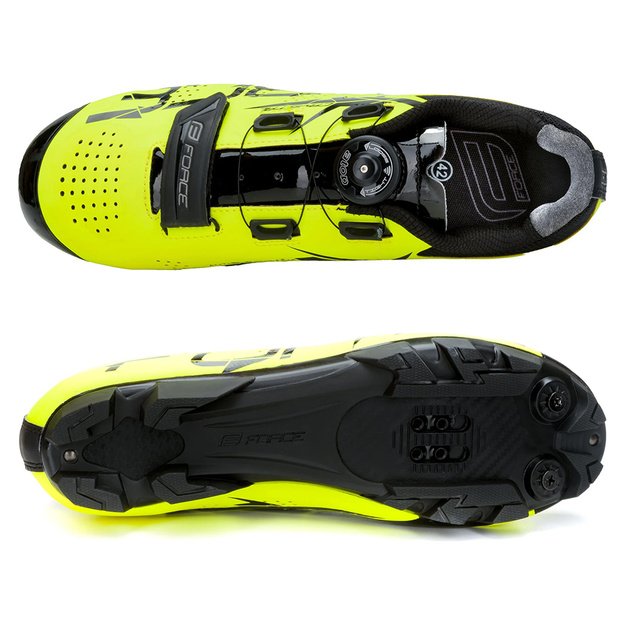 Batai FORCE MTB Crystal  // dydis: 42, Clip-In, MTB (fluorescentinė)