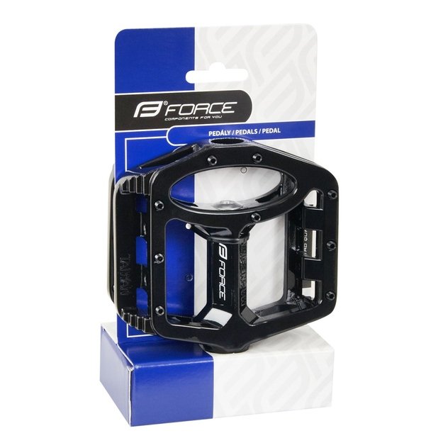 Pedalai FORCE BMX (magnio metalas, juodi) 1