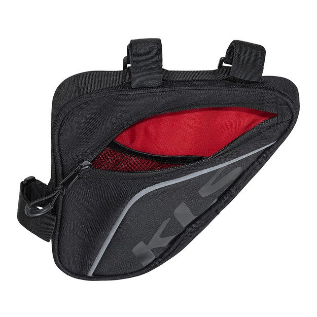 Dviračio krepšys ant rėmo KLS Wedge Eco, 0,9l (juoda) 1