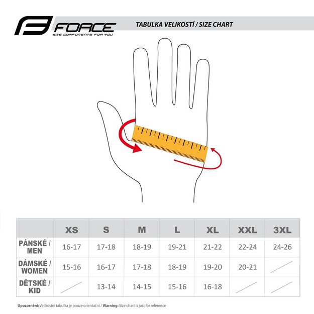 Pirštinės FORCE MTB Power, (juoda/raudona) L 2