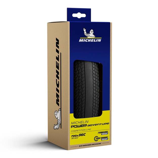 MICHELIN TIRE POWER ADVENTURE BLACK CLASSIC V2 700X42C COMPETITION LINE KEVLAR TS TLR (707224) 3