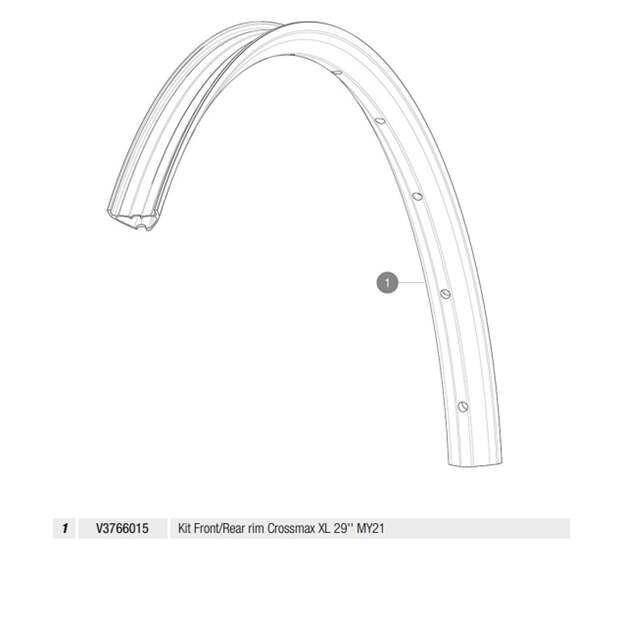 MAVIC KIT FRONT/REAR RIM CROSSMAX XL 29  MY21 (V3766015)