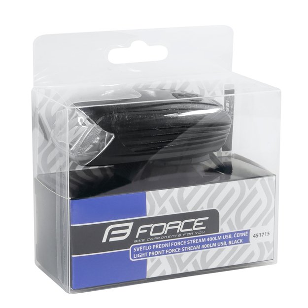 Priekinis žibintas FORCE Stream 400LM USB 2