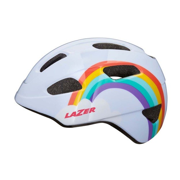 Šalmas LAZER Pnut KC Rainbow, 46-52cm (baltas) 1