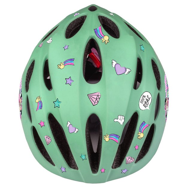 Šalmas MINNIE 52-56cm (žalsvas) 2