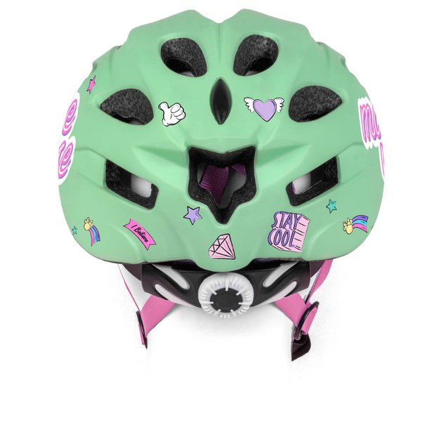 Šalmas MINNIE 52-56cm (žalsvas) 3