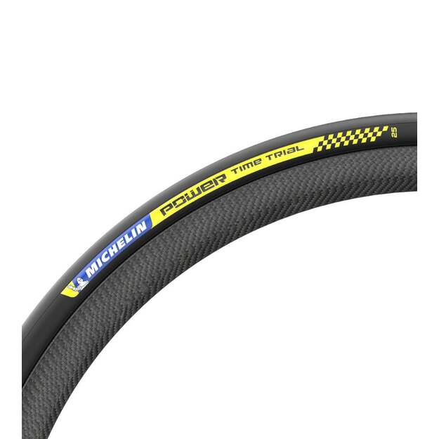 MICHELIN TIRE POWER TIME TRIAL BLACK 700X25C RACING LINE FOLDABLE TS (146938) 1