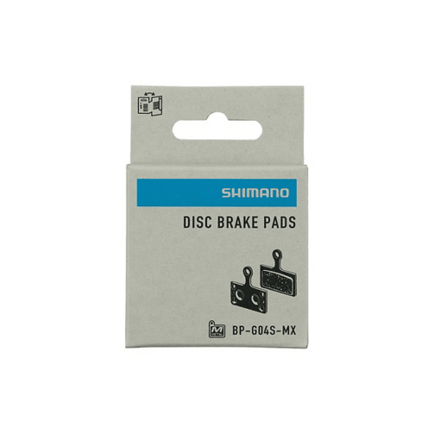 Diskinių stabdžių kaladėlės Shimano G04S-MX Metal pad and spring with split pin (pair)