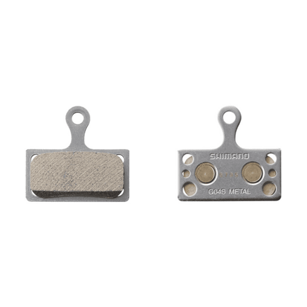 Diskinių stabdžių kaladėlės Shimano G04S-MX Metal pad and spring with split pin (pair)