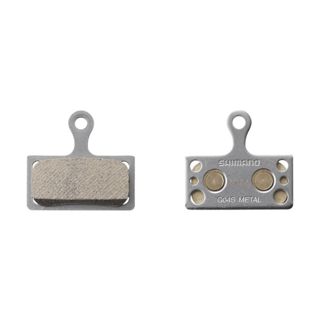 Diskinių stabdžių kaladėlės Shimano G04S-MX Metal pad and spring with split pin (pair) 1