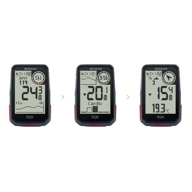 Sigma GPS dviračio kompiuteris ROX 4.0 + sensorių komplektas (juodas) 2