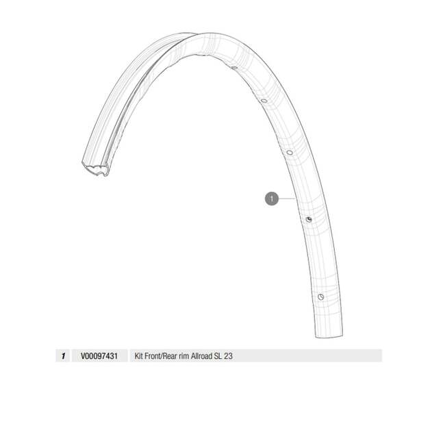 MAVIC KIT FRONT/REAR RIM ALLROAD SL 23 (V00097431)