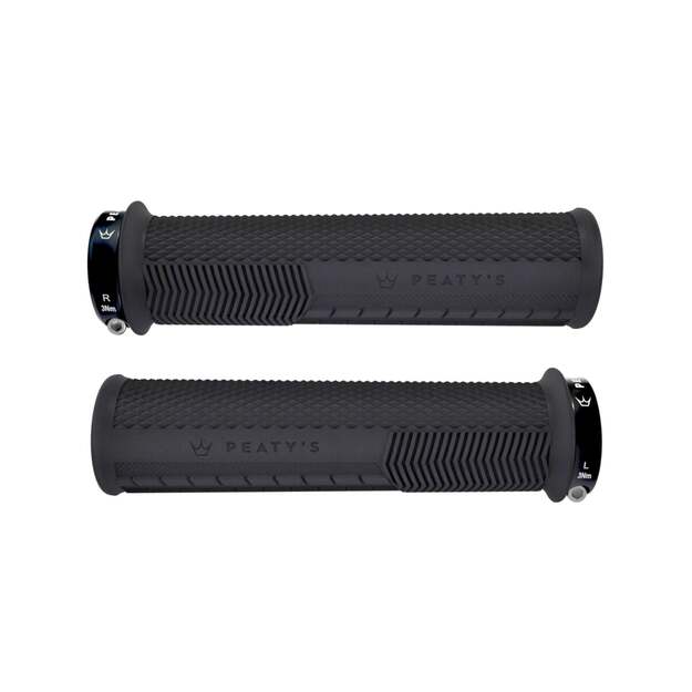PEATY S GRIPS MONARCH KNURL THIN BLACK (PGM-KNL-THN-BLK-1)